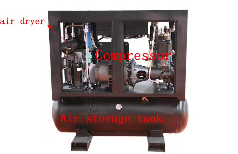 15HP 8bar AIRKING PM motor velocidade variável 3 em 1 parafuso compressor de ar 