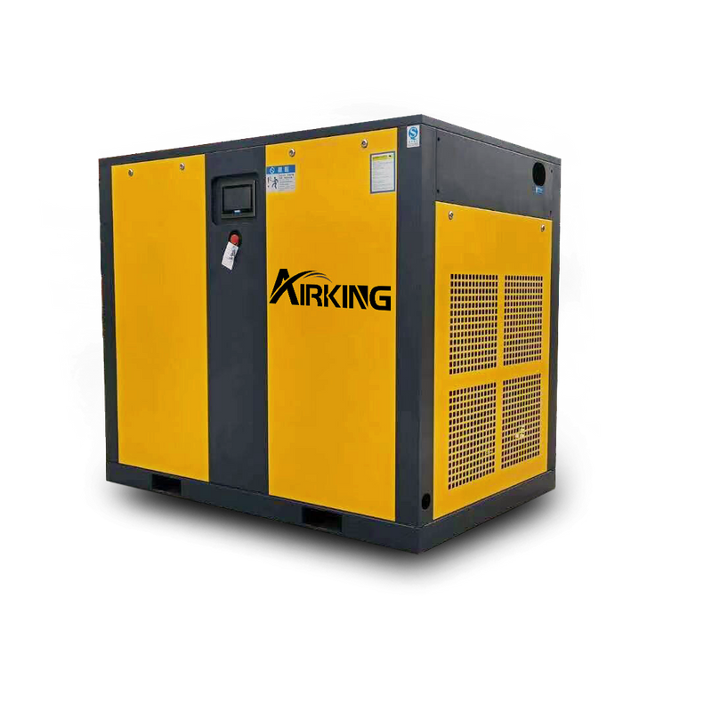 380V 50HZ 3PH 100HP 75KW 8Bar IP55 Tipo de parafuso com injeção de óleo Compressor de ar rotativo de velocidade variável