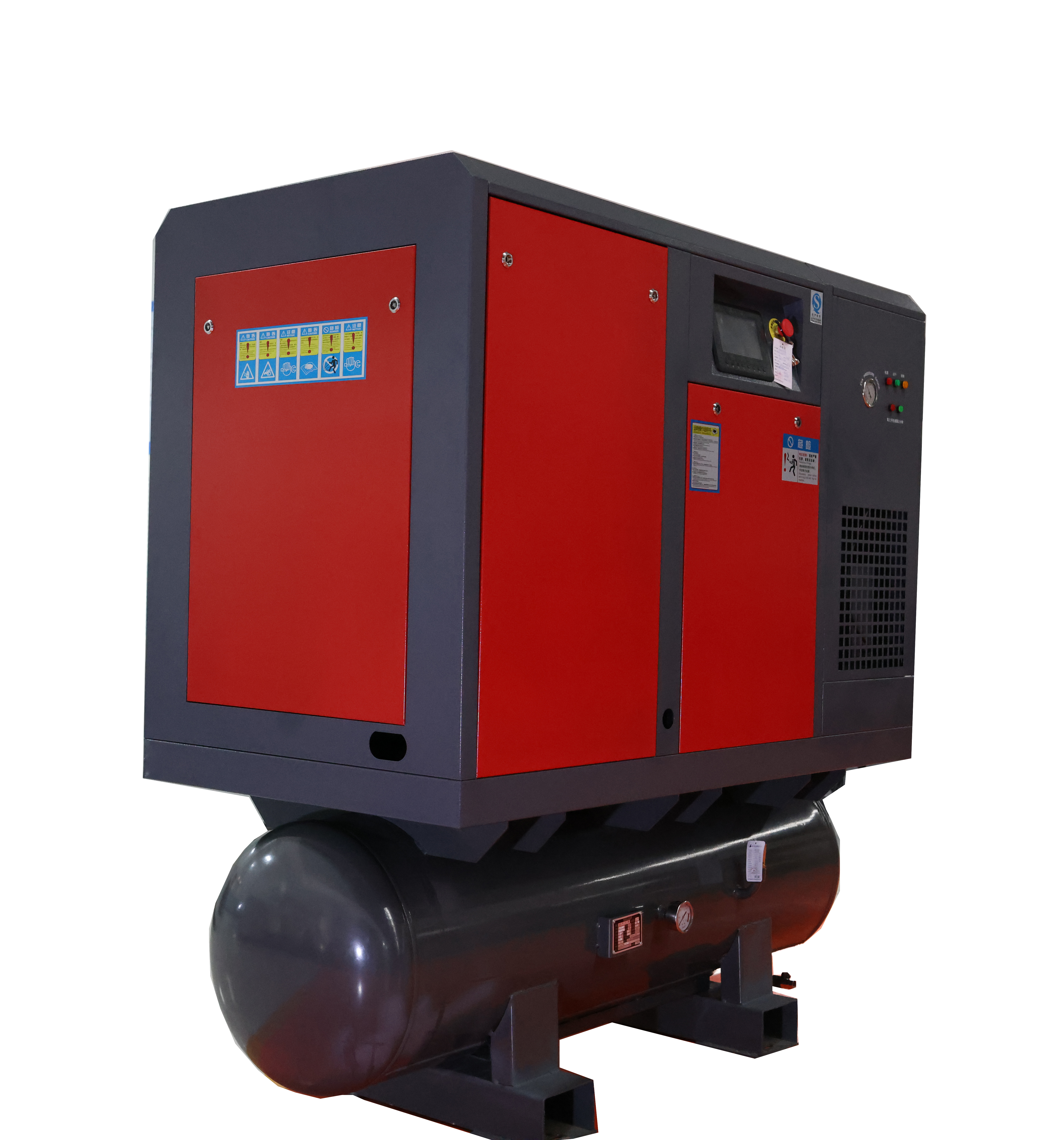 Venda imperdível 15KW 20HP 1.4m3/min 16bar compressores industriais de alta pressão parafuso compressor de ar com tanque para corte a laser