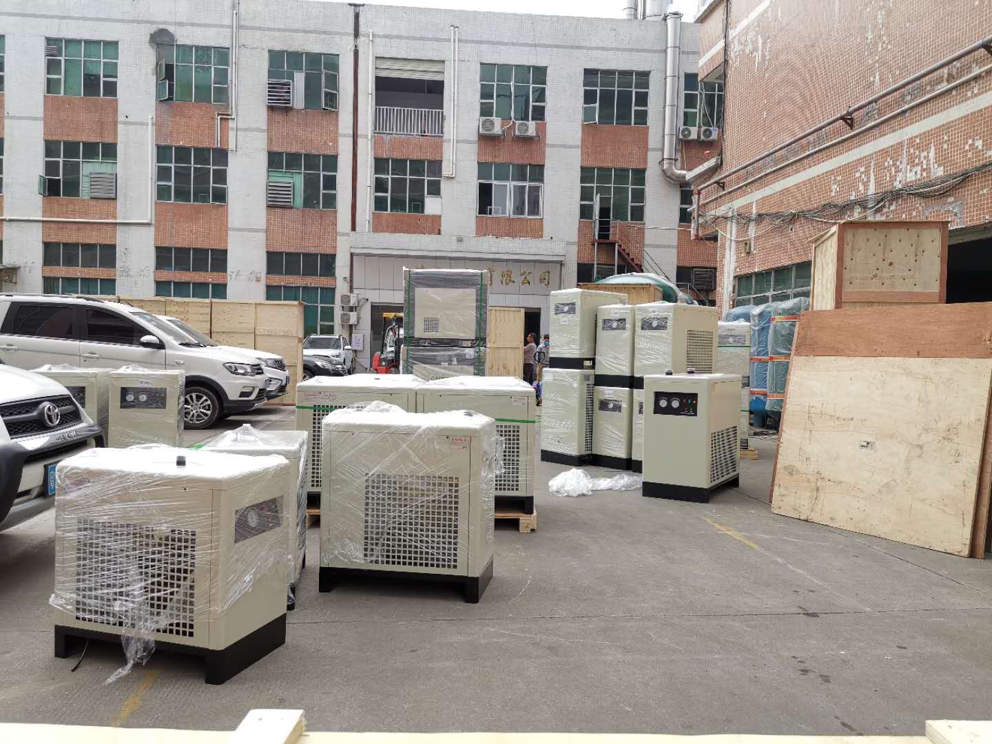 55kw trocador de calor integral parafuso compressor embutido secador