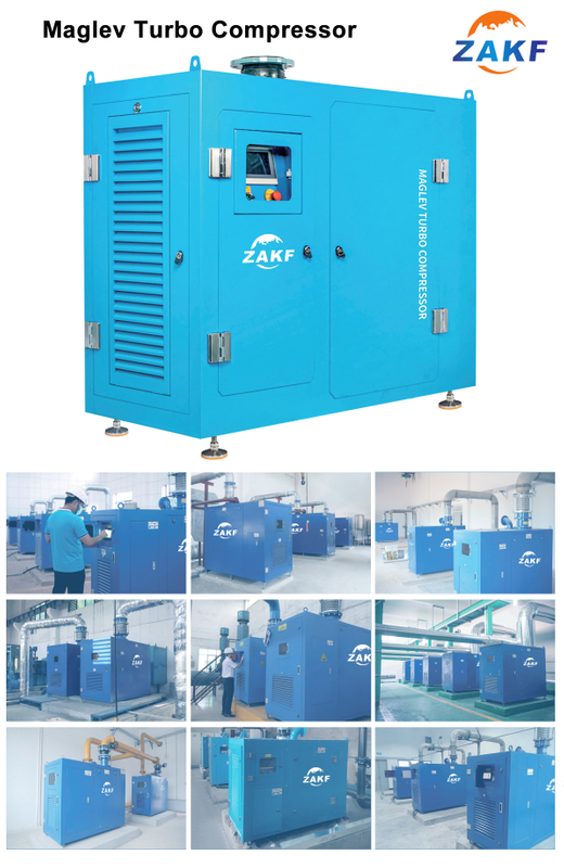 Zakf 670hp 502kw 130m 3/min ventilador de levitação magnética ventiladores de poupança de energia de alta eficiência maglev turbo compressor centrífugo